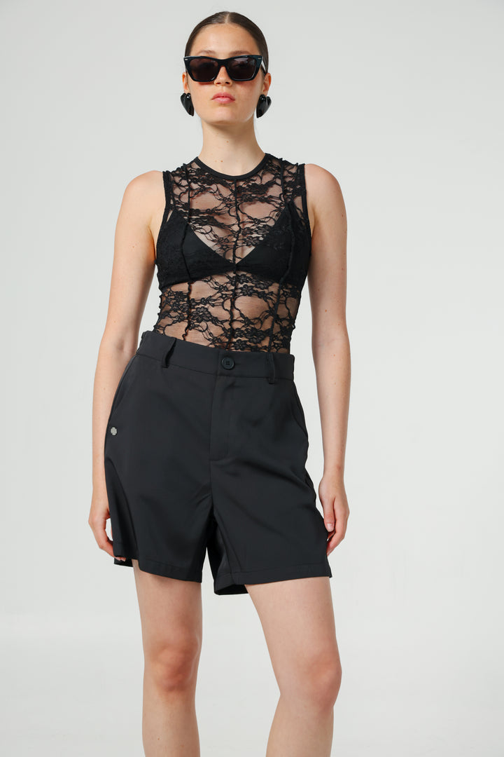 Aria Black Shorts