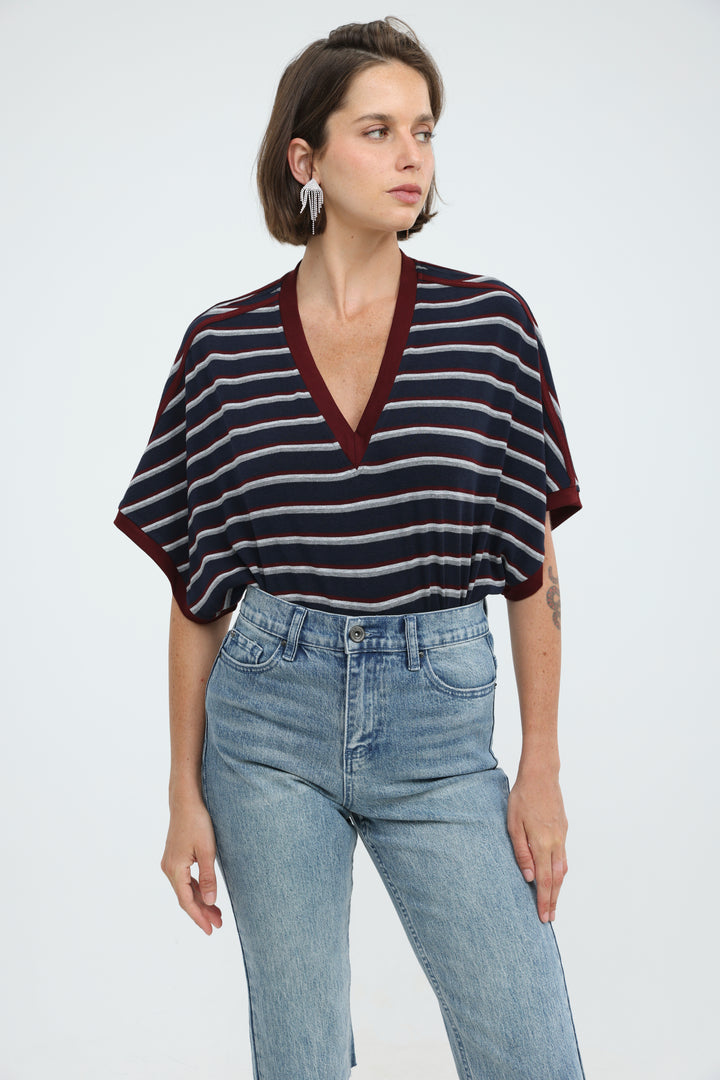 Proof Navy Striped T-Shirt