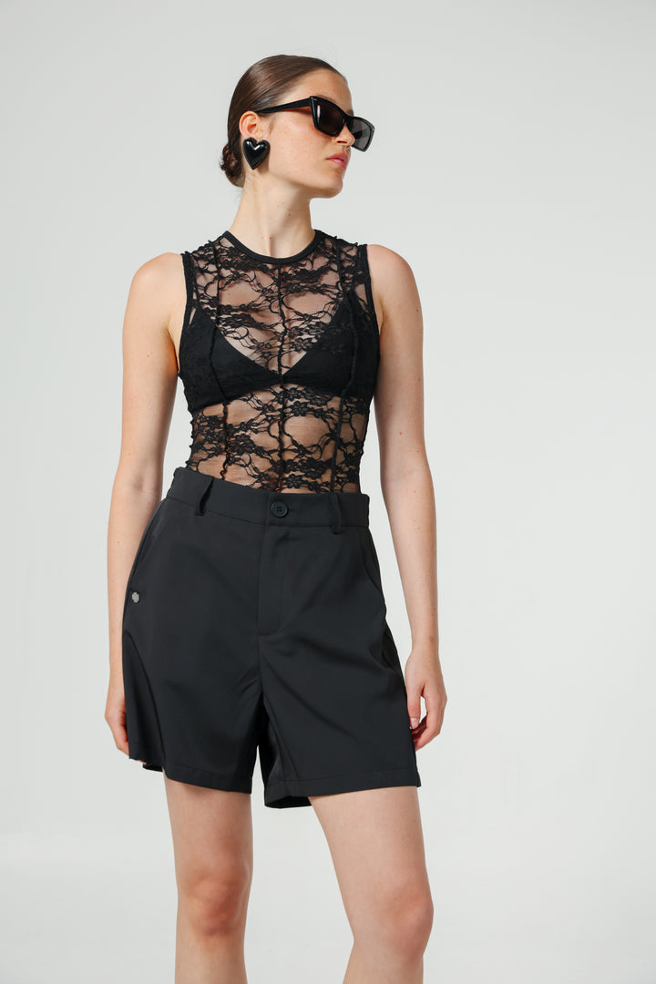 Aria Black Shorts