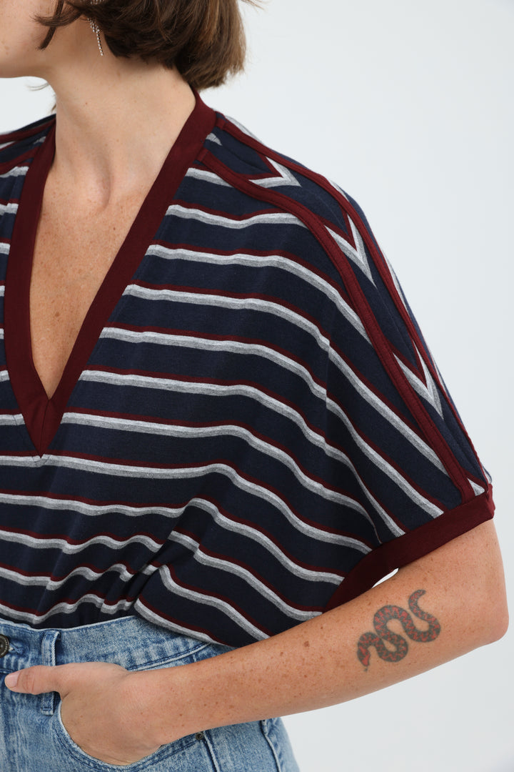 Proof Navy Striped T-Shirt