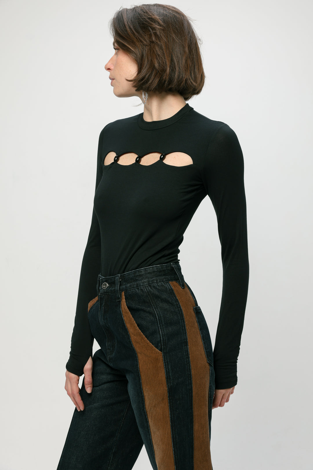 Serene Black Bodysuit