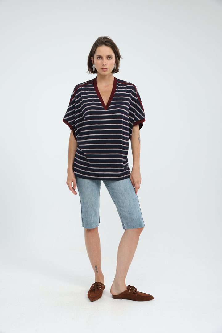 Proof Navy Striped T-Shirt