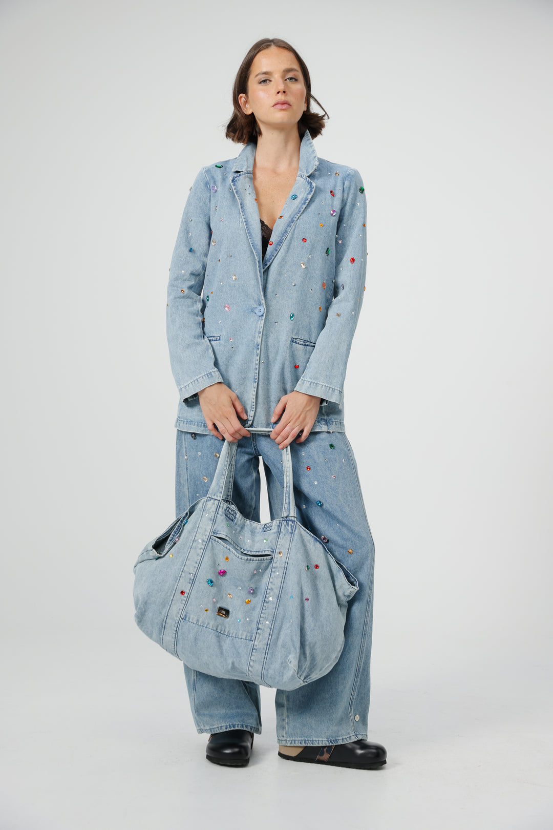 Ruby Blue Denim Tote Bag