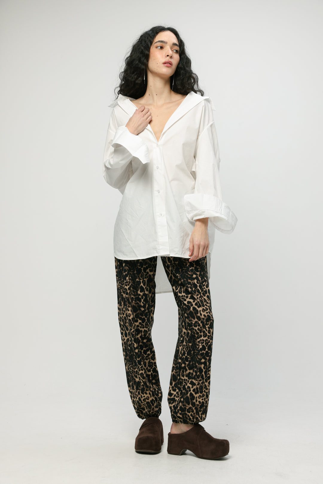 Oversized White Buttoned Shirt