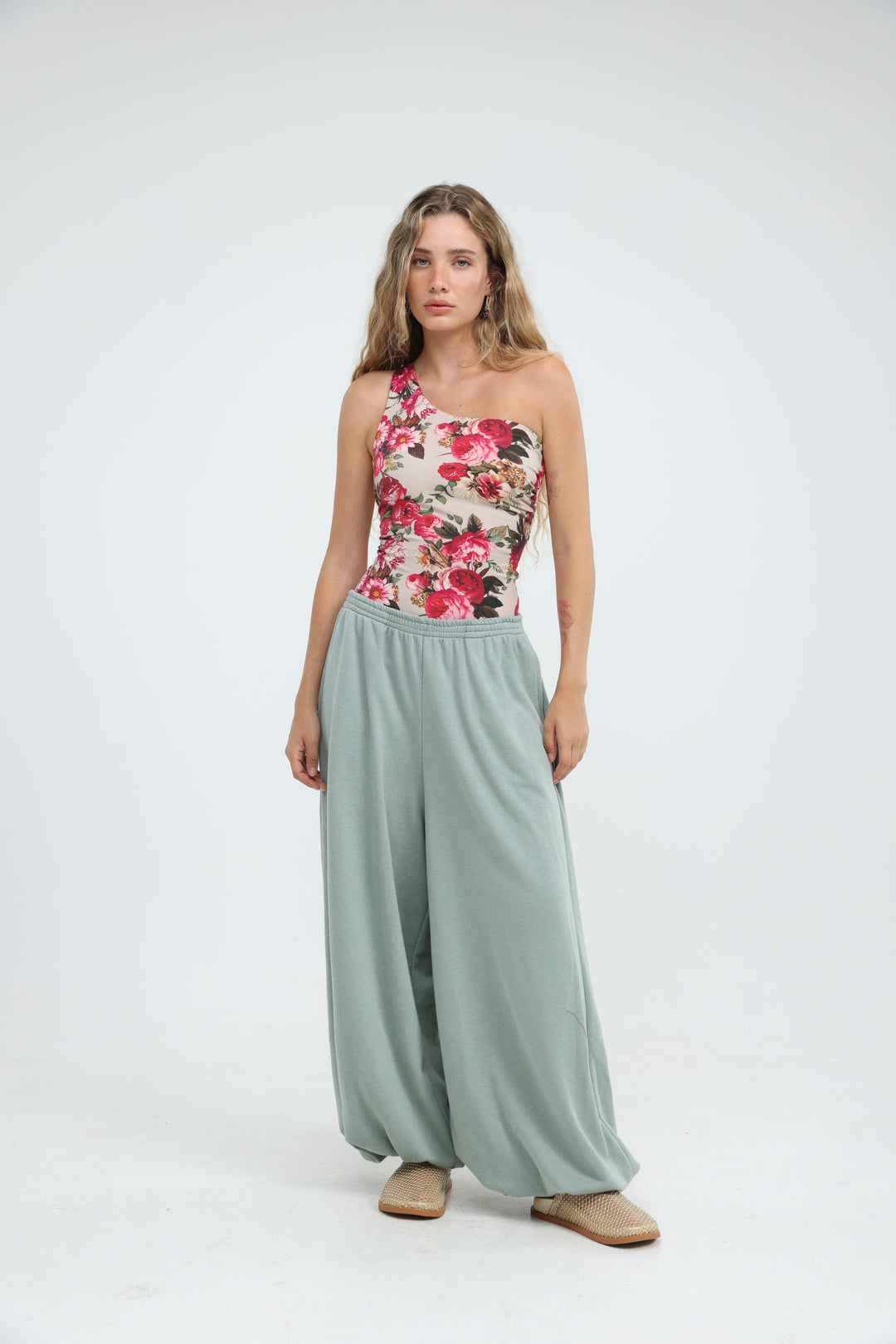Moma Pink Floral Bodysuit