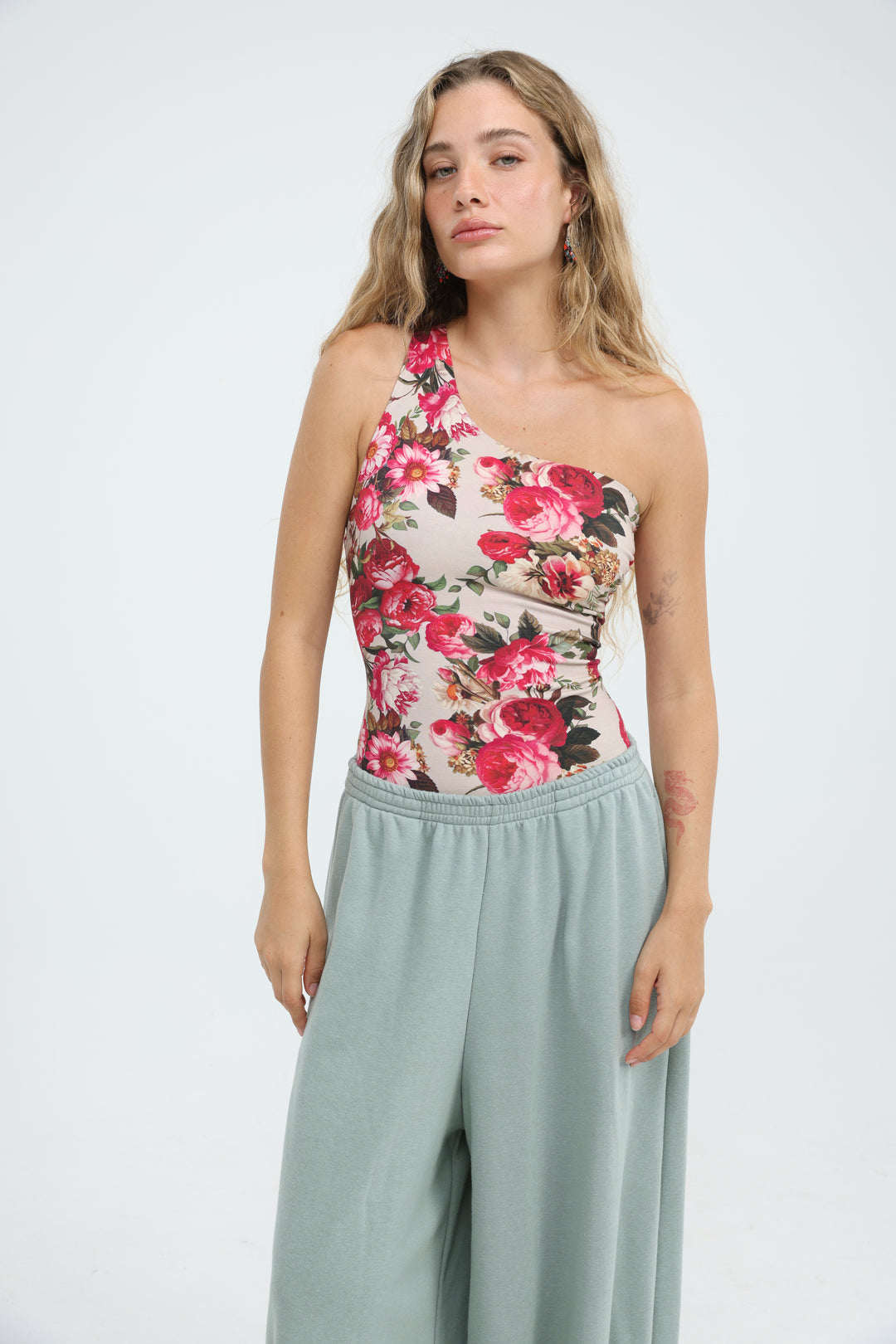 Moma Pink Floral Bodysuit