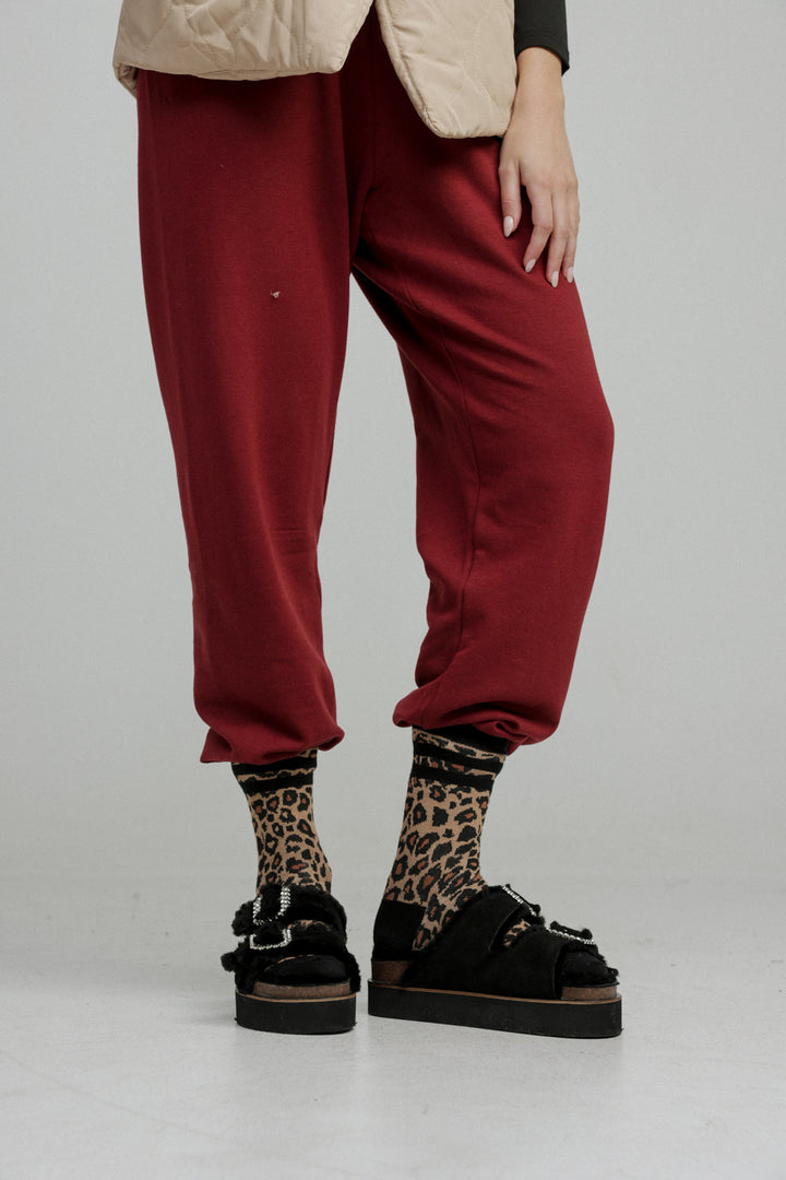 EE Black Striped Leopard Socks