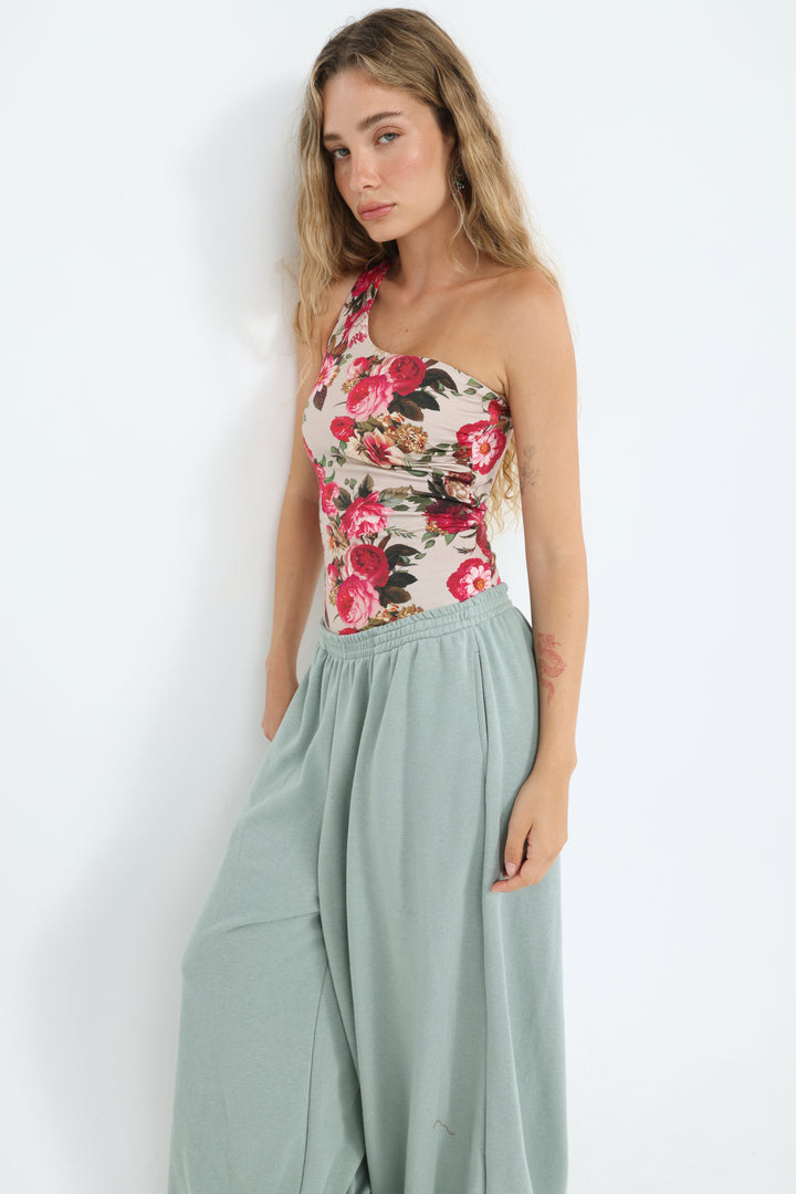 Moma Pink Floral Bodysuit