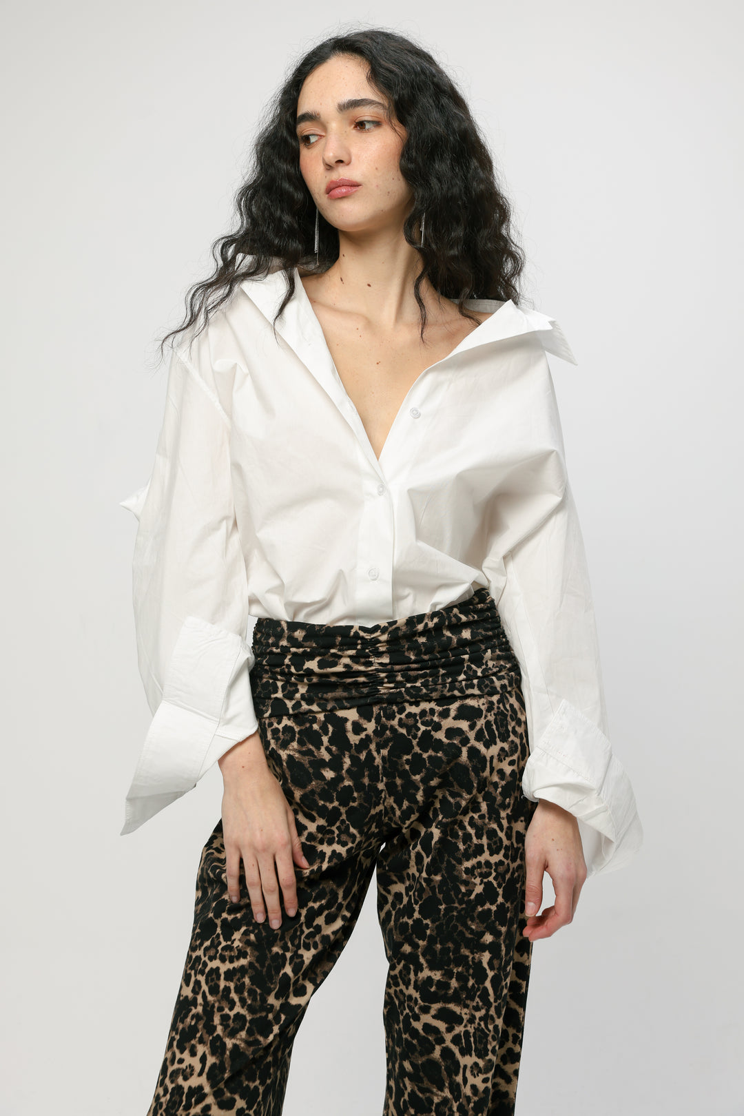 Oversized White Buttoned Shirt