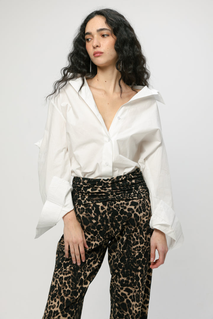 Oversized White Buttoned Shirt