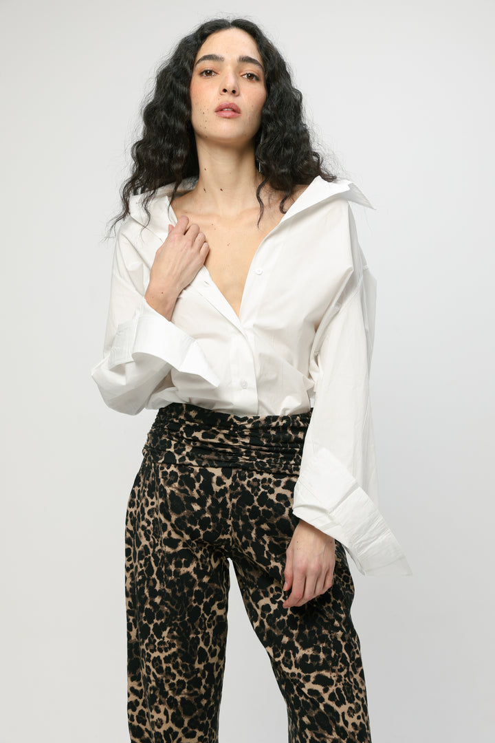 Oversized White Buttoned Shirt