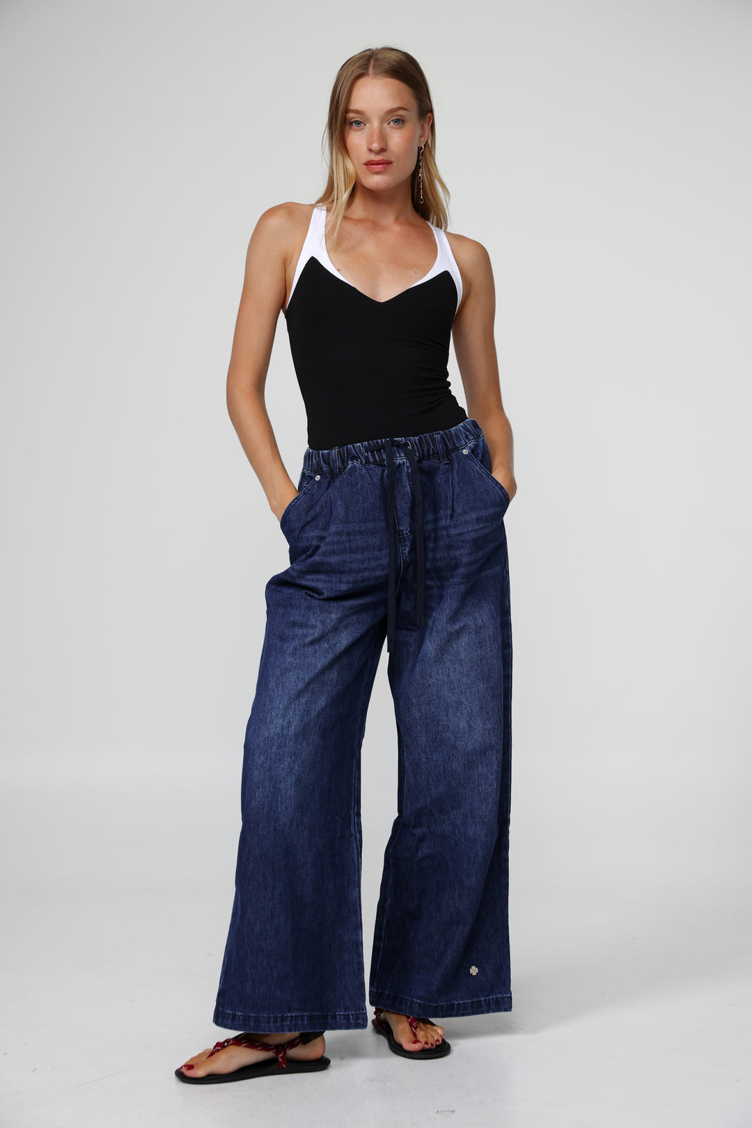 Sheinkin Blue Wide Denim