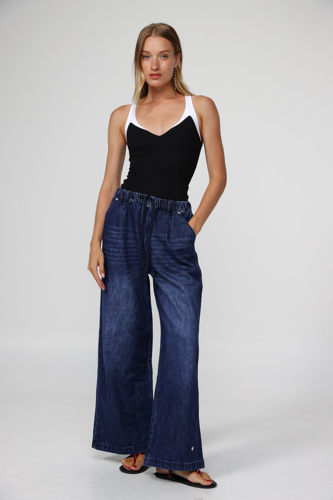 Sheinkin Blue Wide Denim