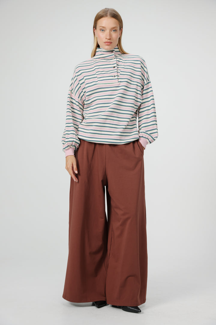 Amazed Pink Striped Polo