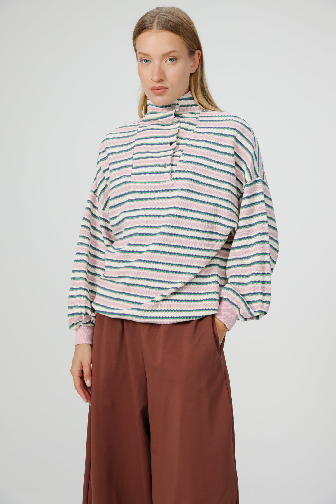 Amazed Pink Striped Polo