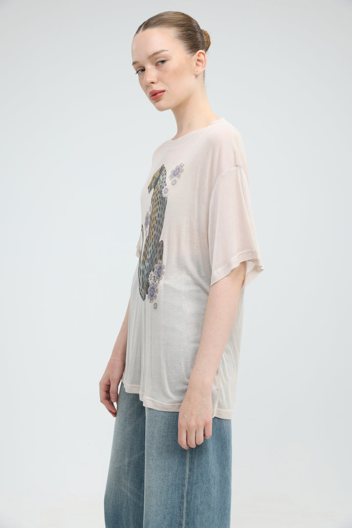 Louvre Beige T-Shirt