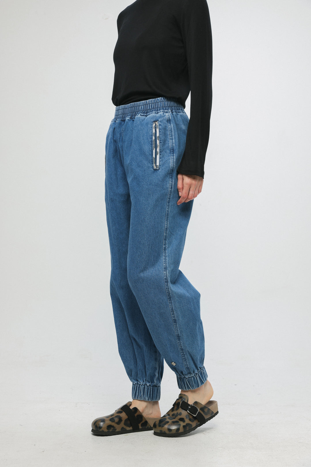 Star 207 Blue Denim Joggers