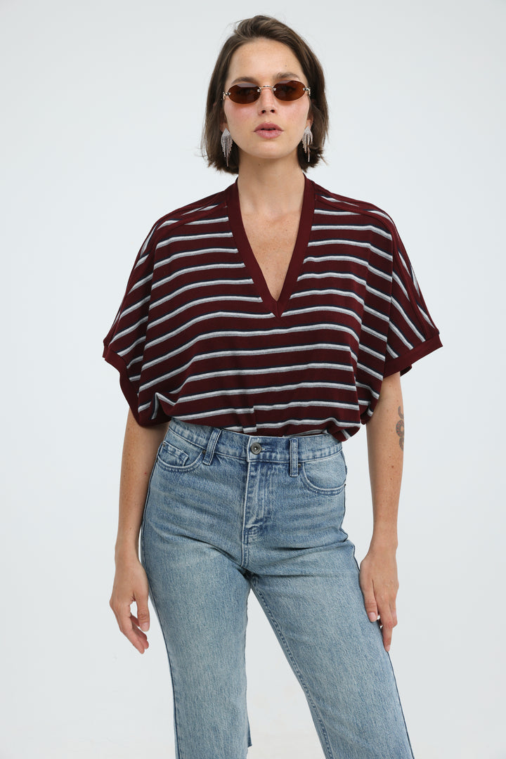 Proof Wine Striped T-Shirt