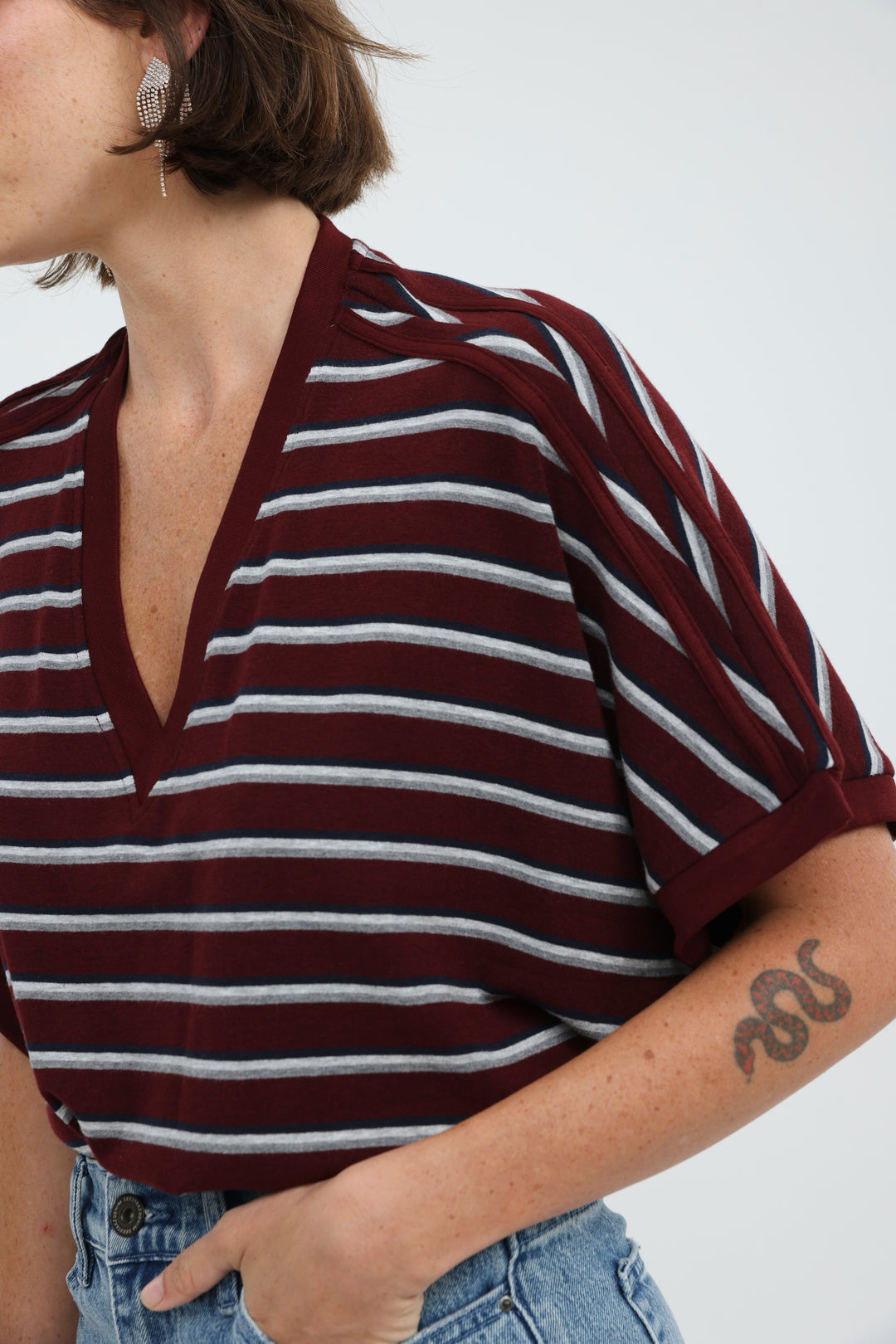 Proof Wine Striped T-Shirt