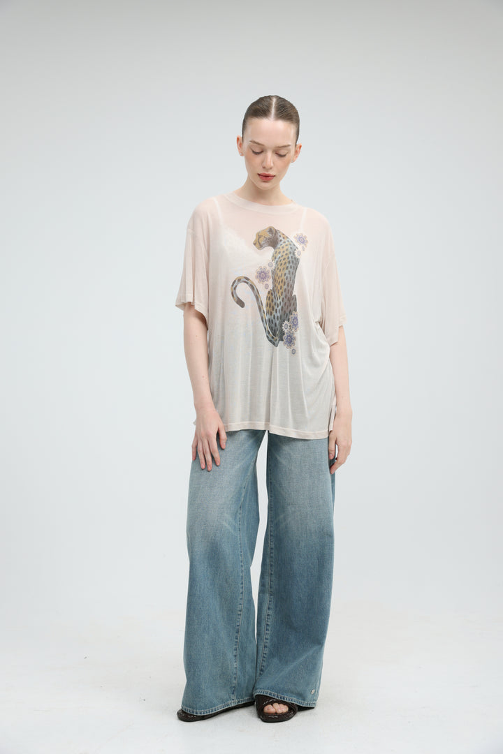 Louvre Beige T-Shirt