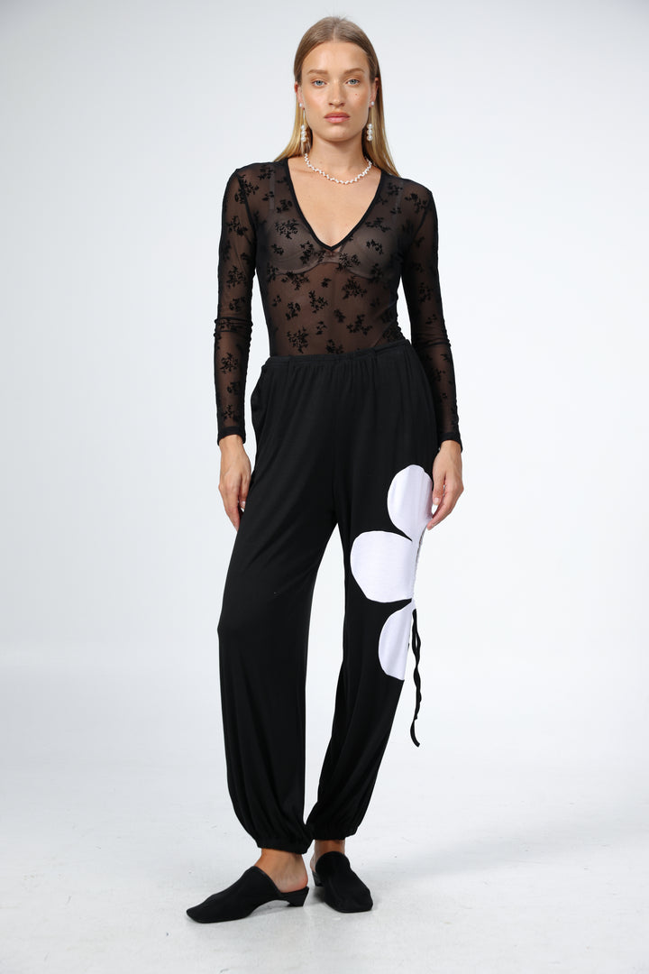 Winding Black Joggers