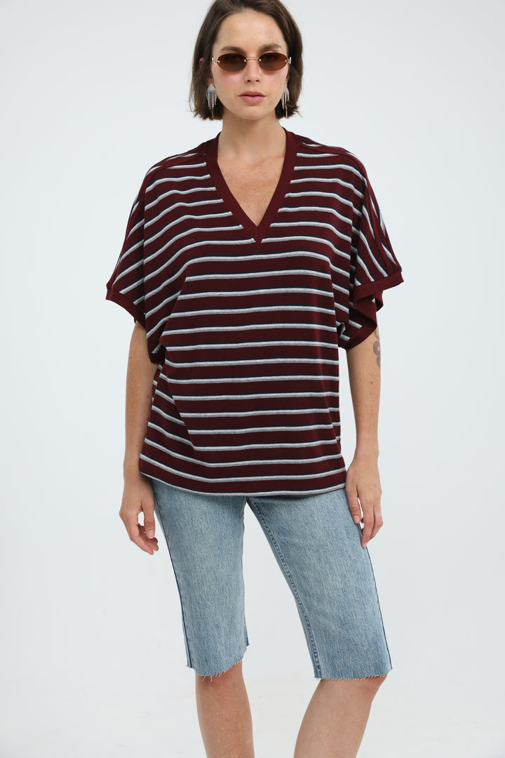 Proof Wine Striped T-Shirt