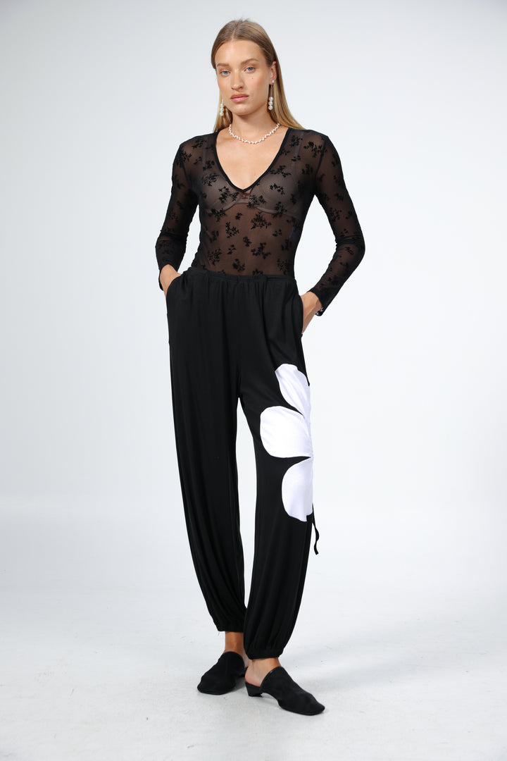 Winding Black Joggers