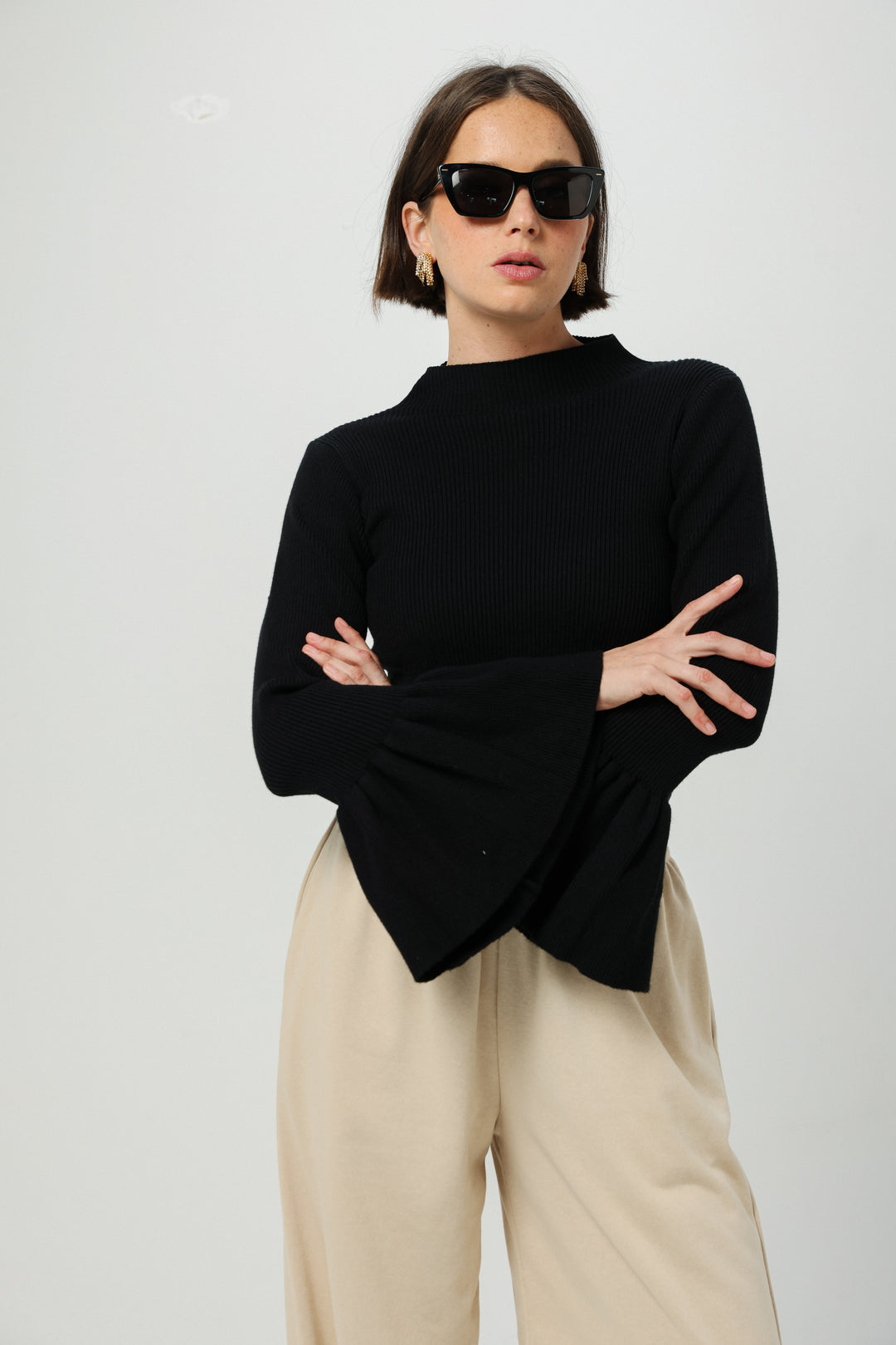 Sparked Black Sweater