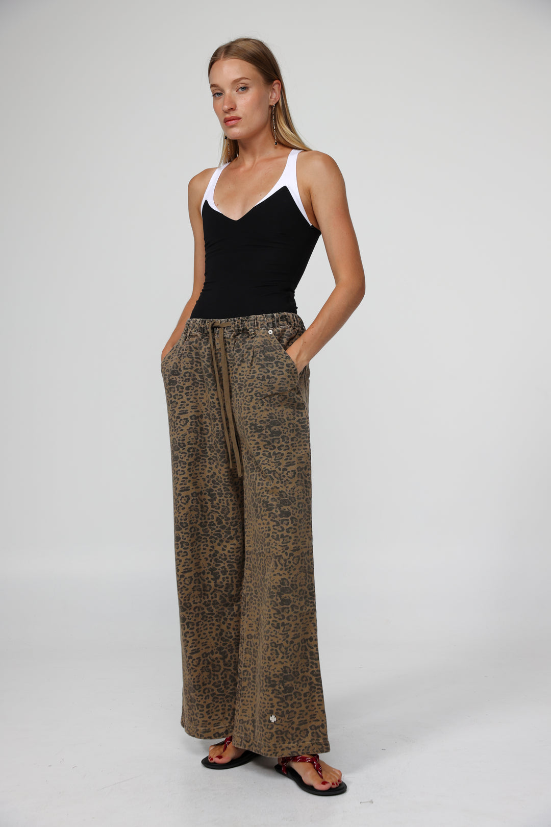 Sheinkin Leopard Wide Denim