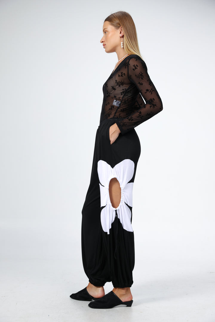 Winding Black Joggers