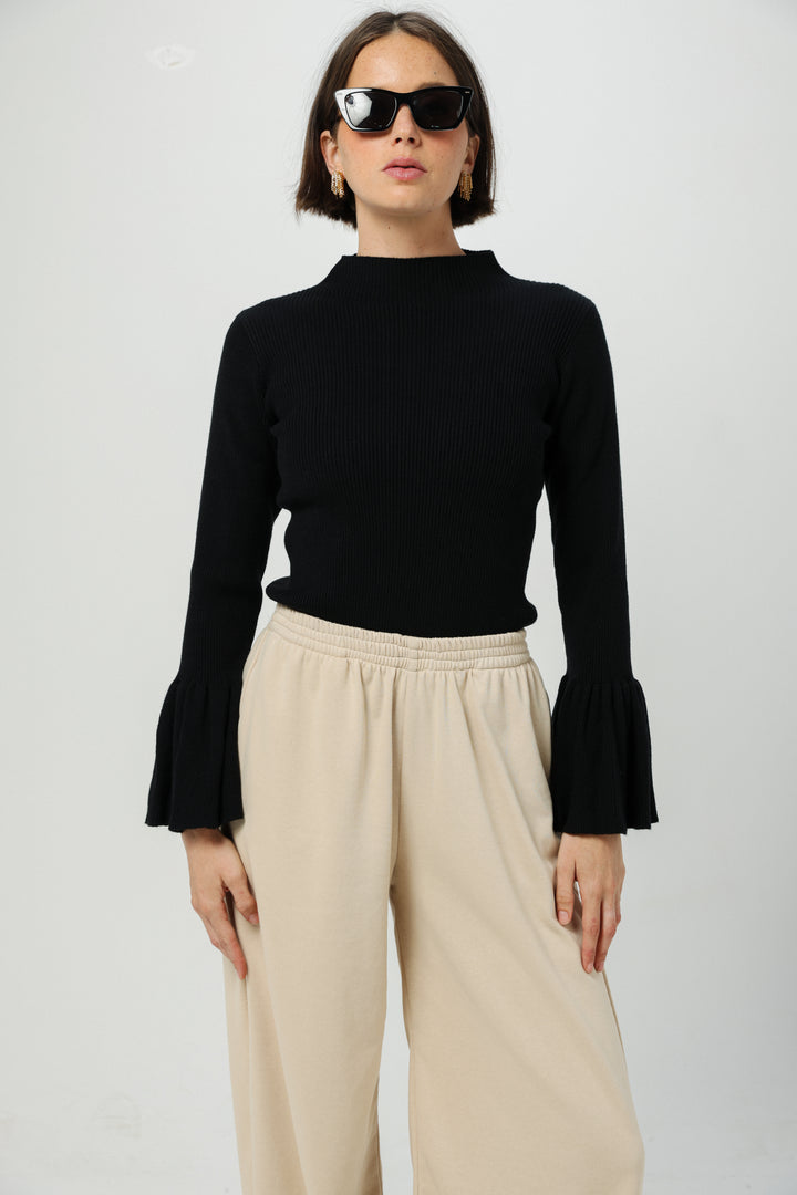 Sparked Black Sweater