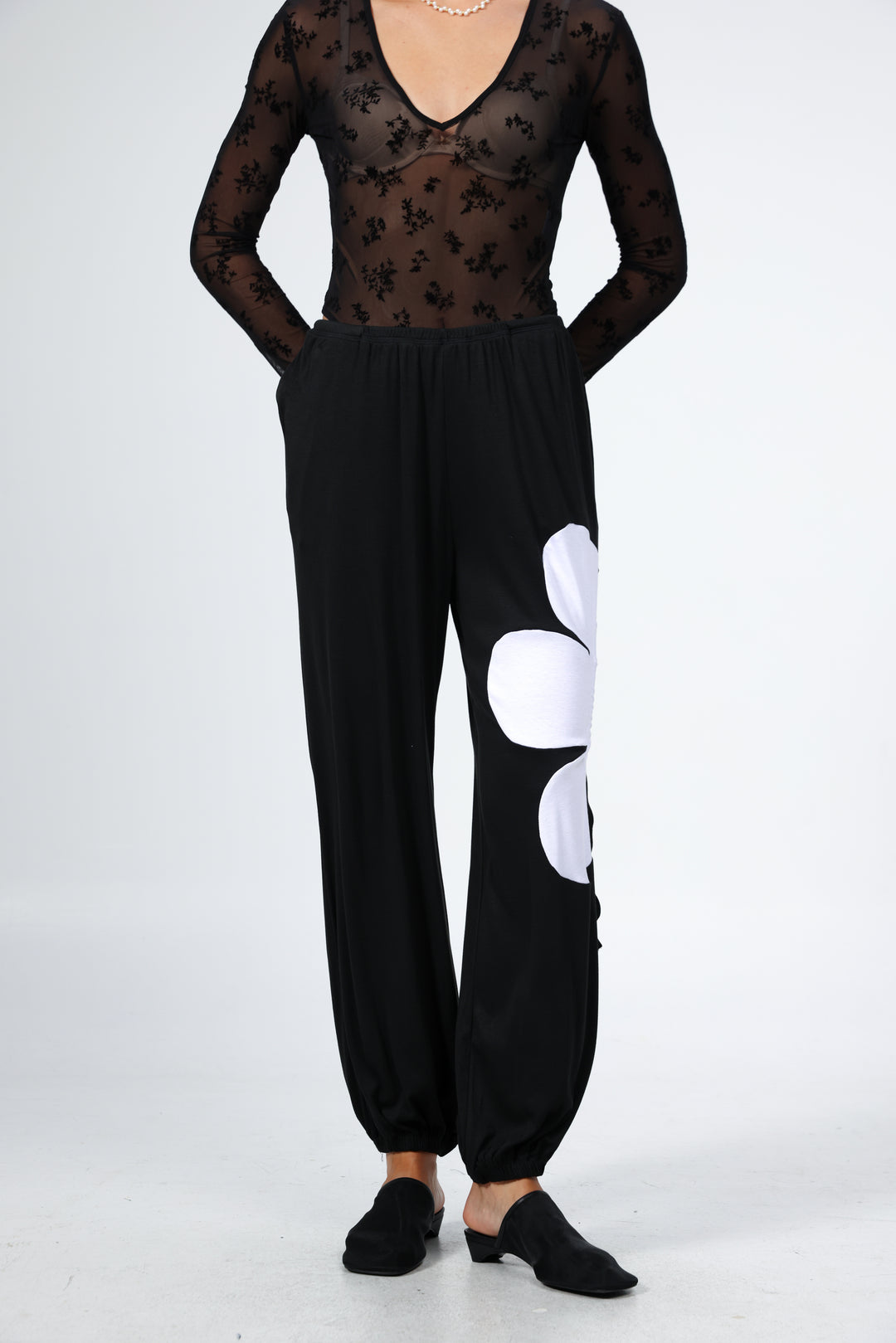 Winding Black Joggers