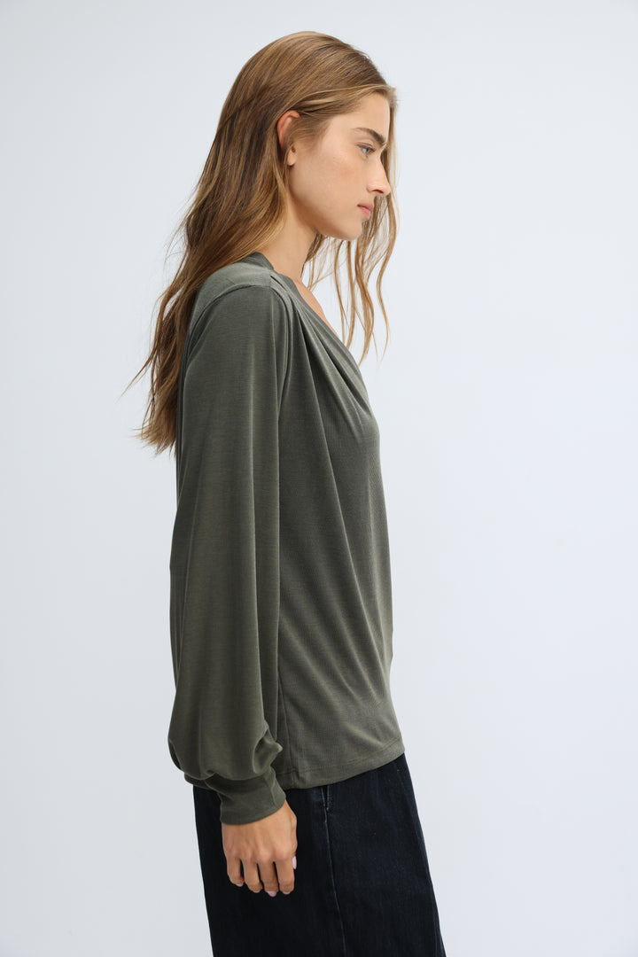 Just V Olive Green Shirt