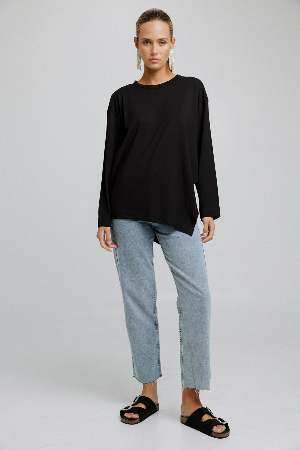 Asymmetrical Black Top