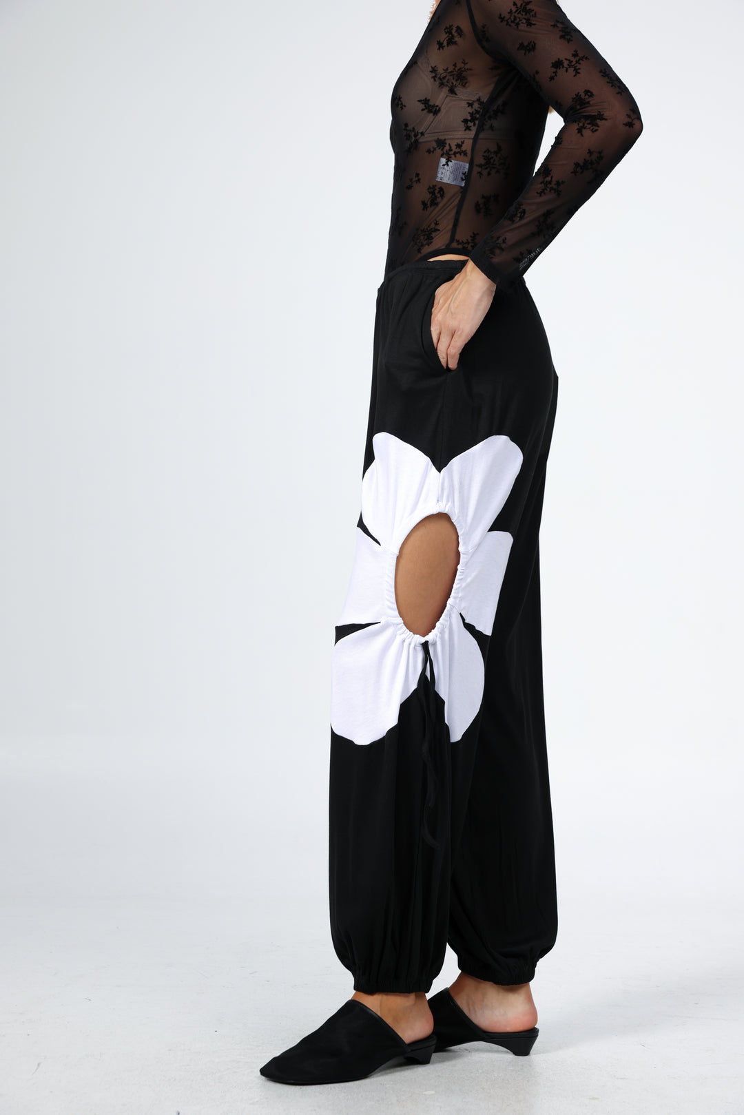 Winding Black Joggers