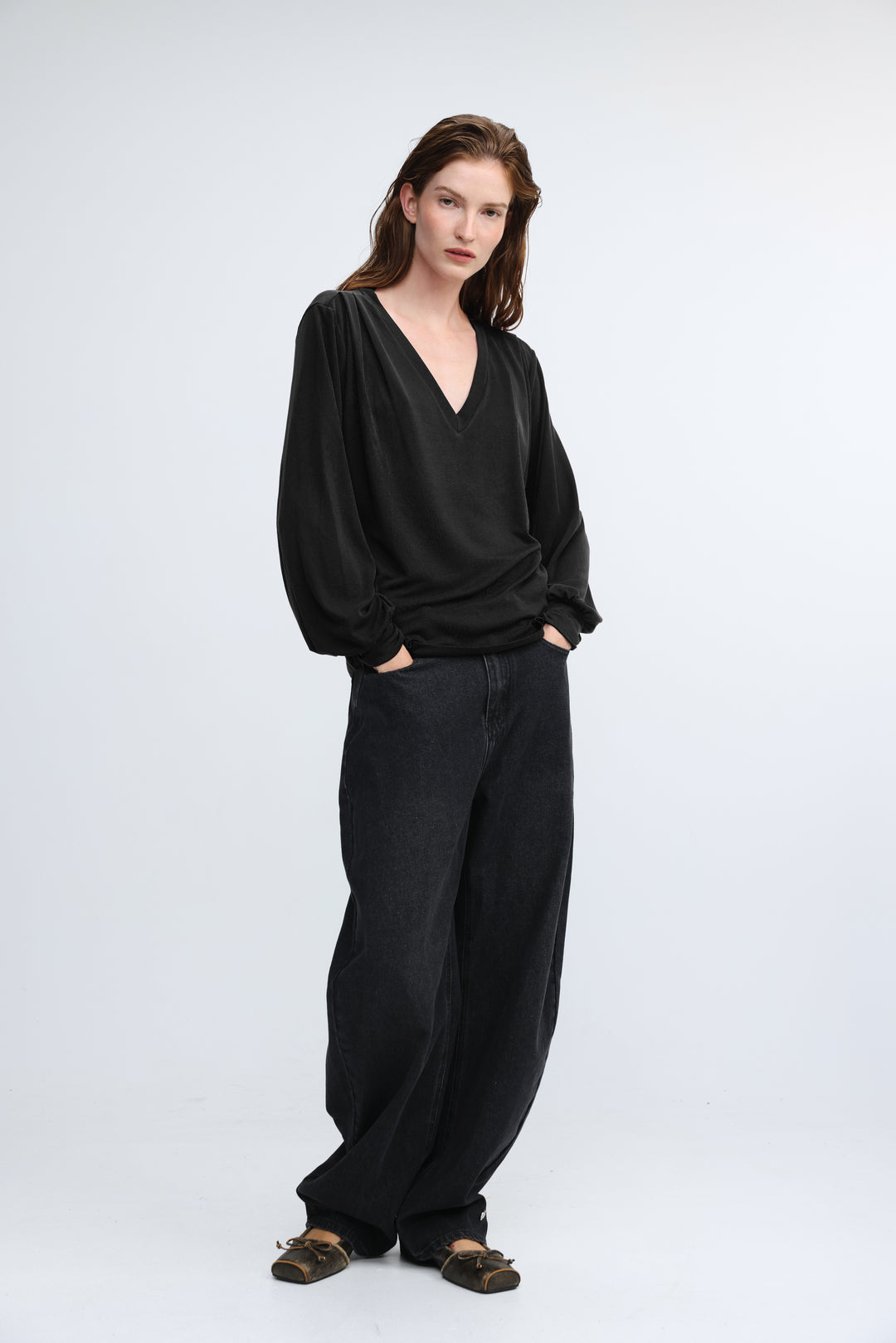 Just V Black Shirt