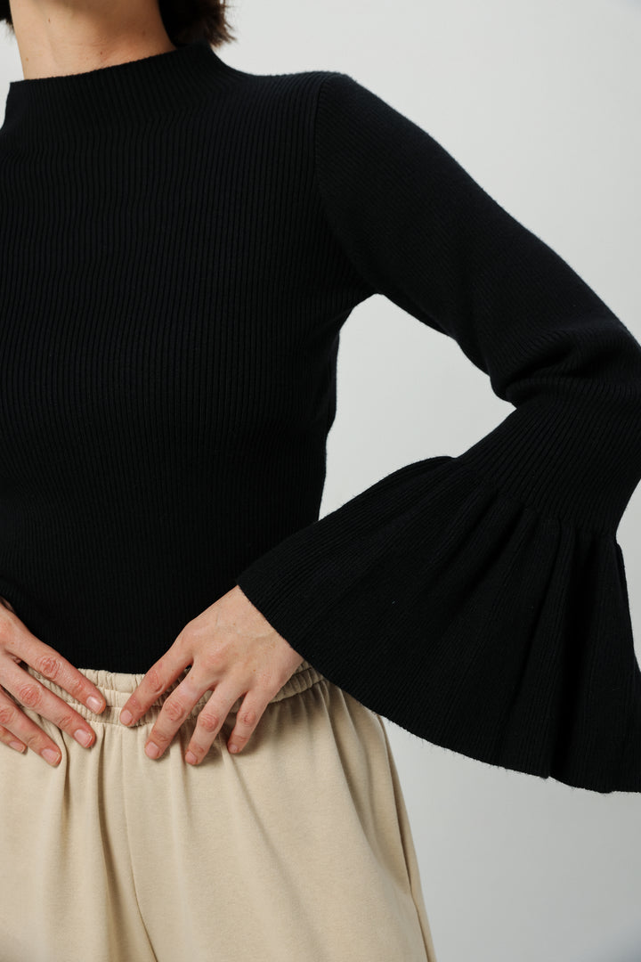 Sparked Black Sweater