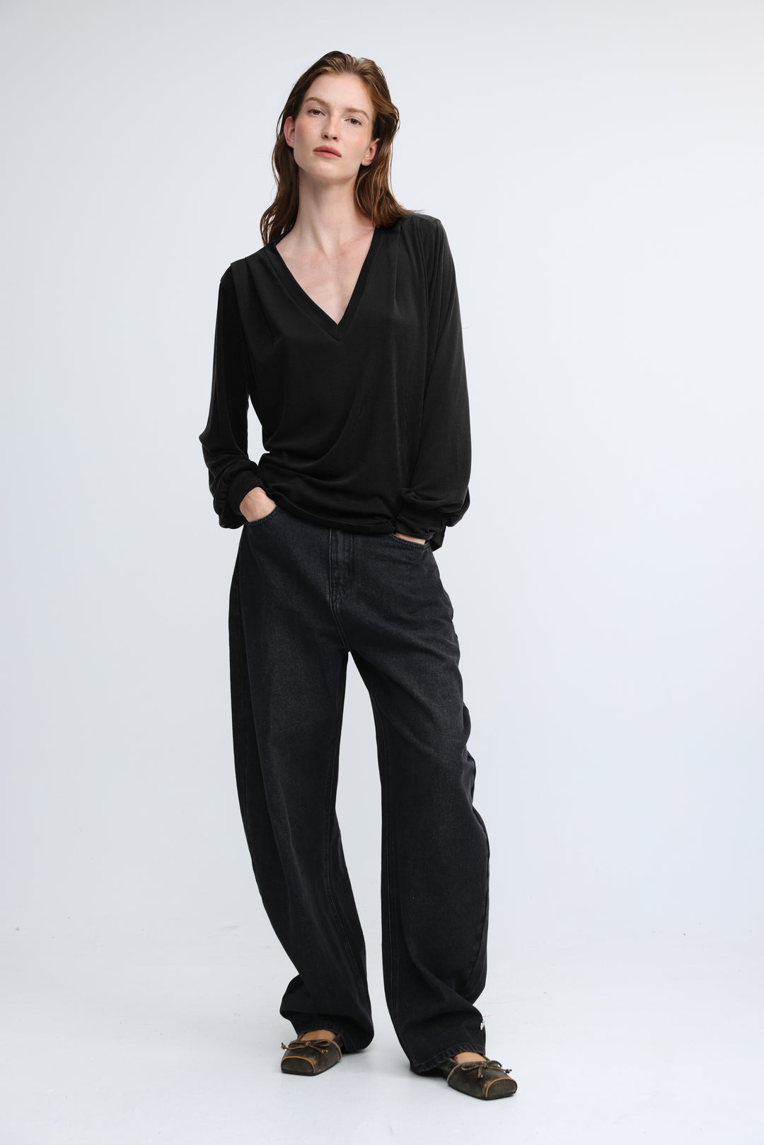 Just V Black Shirt