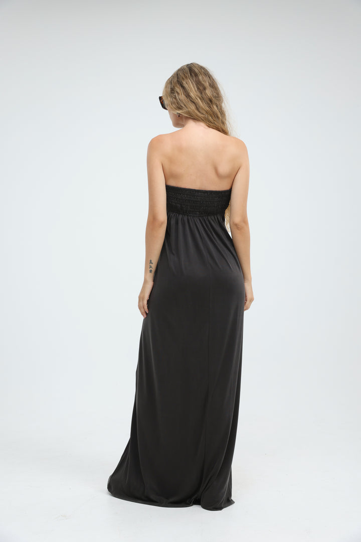 Union Grey Strapless Dress