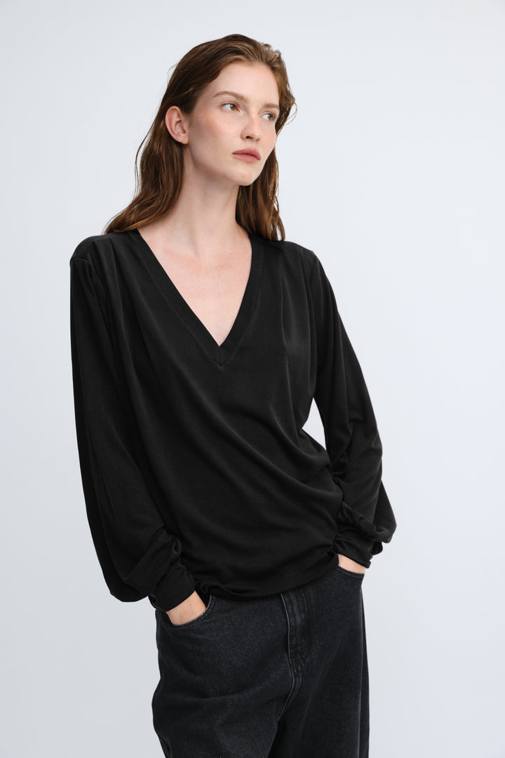 Just V Black Shirt