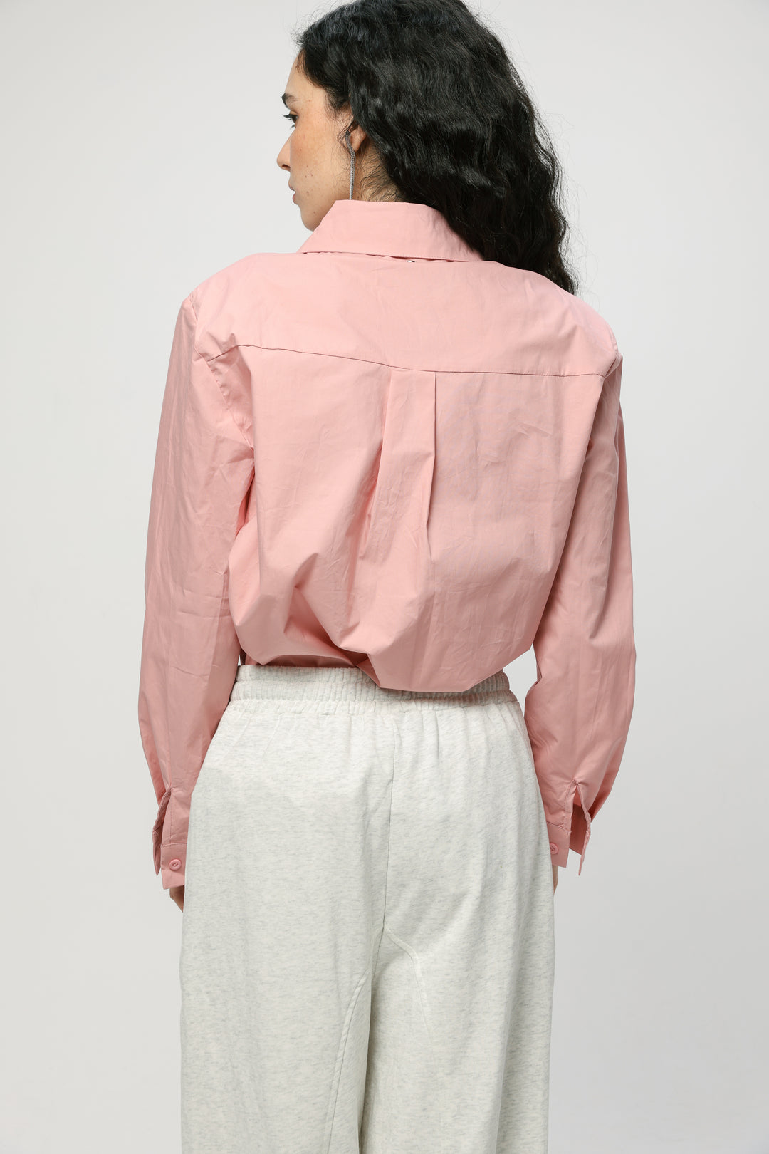 Padded Pink Buttoned Shirt