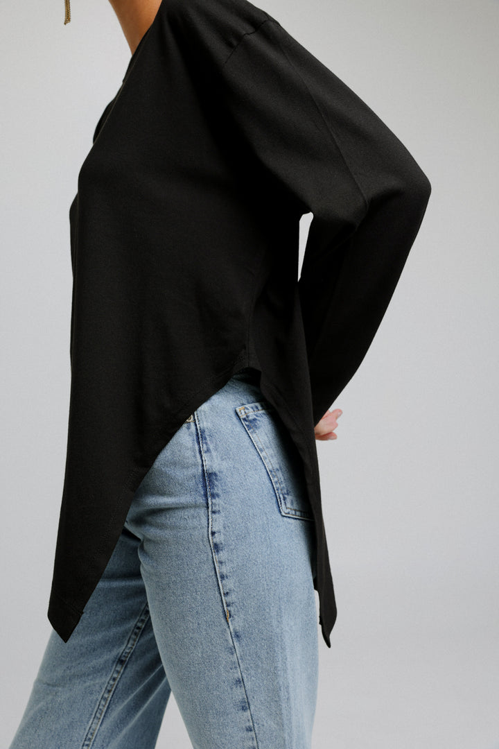 Asymmetrical Black Top