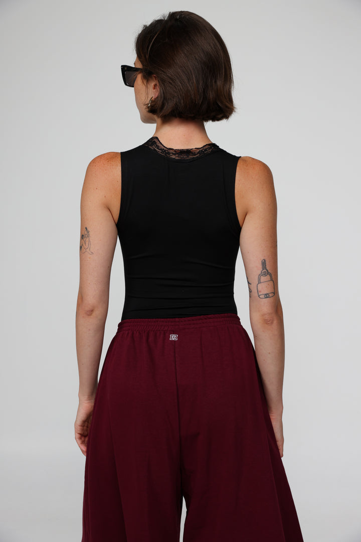 Soda Black Bodysuit