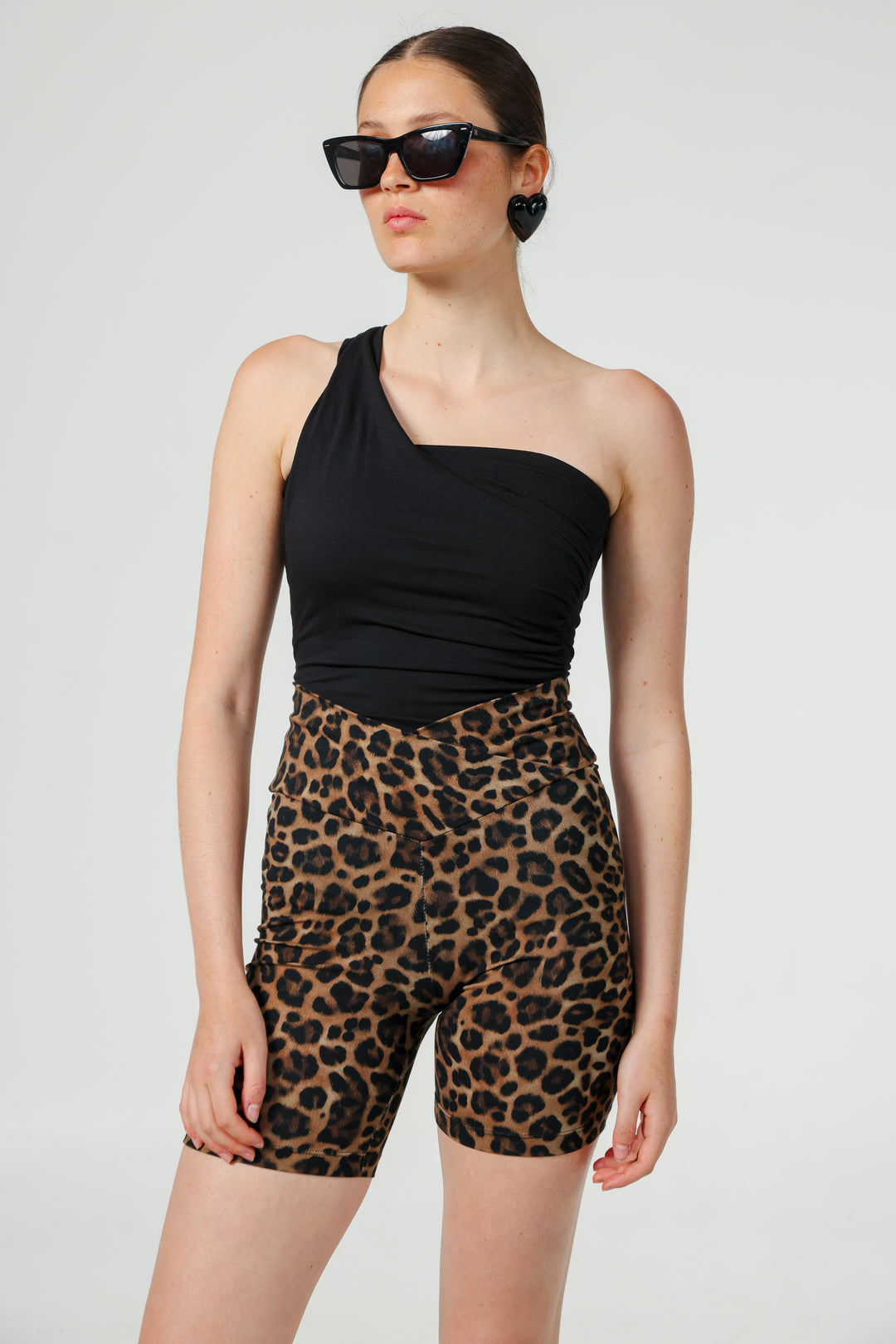 Catalog Black One Shoulder Top