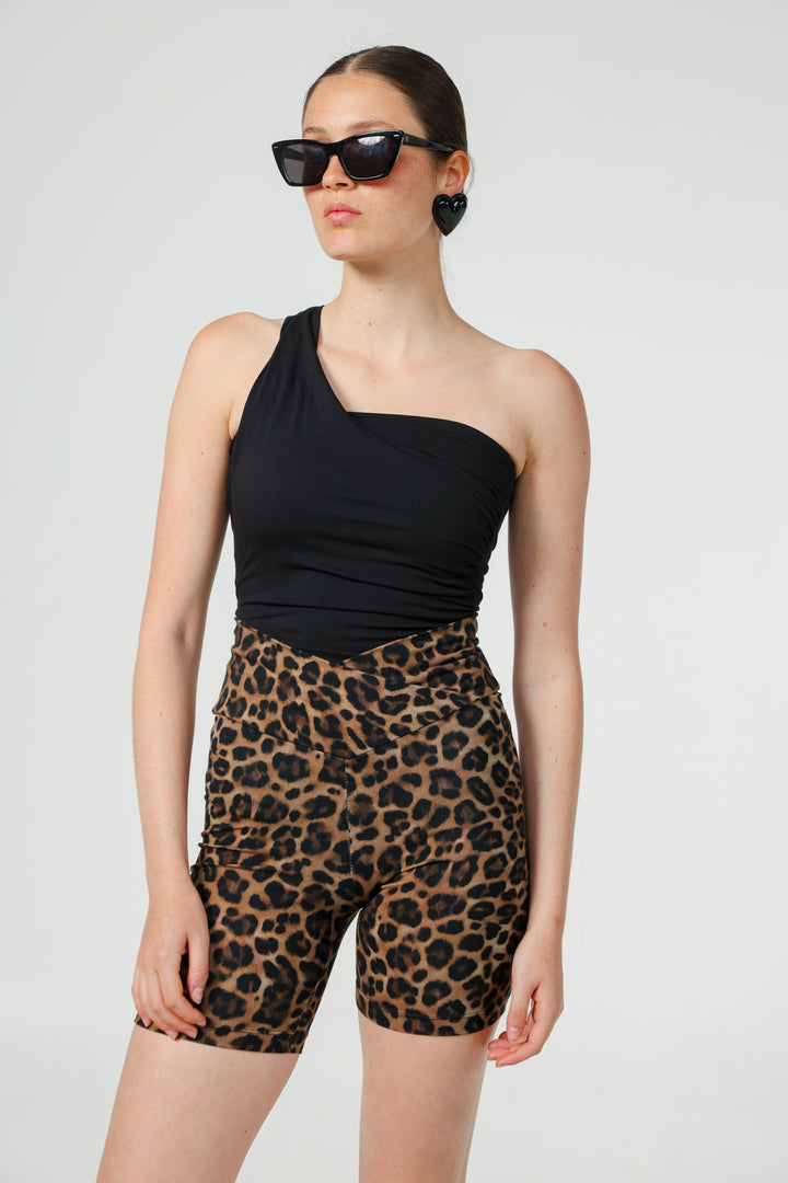 Catalog Black One Shoulder Top