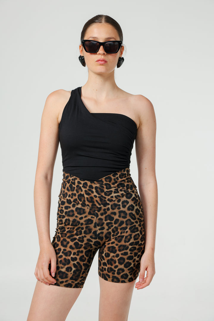 Catalog Black One Shoulder Top