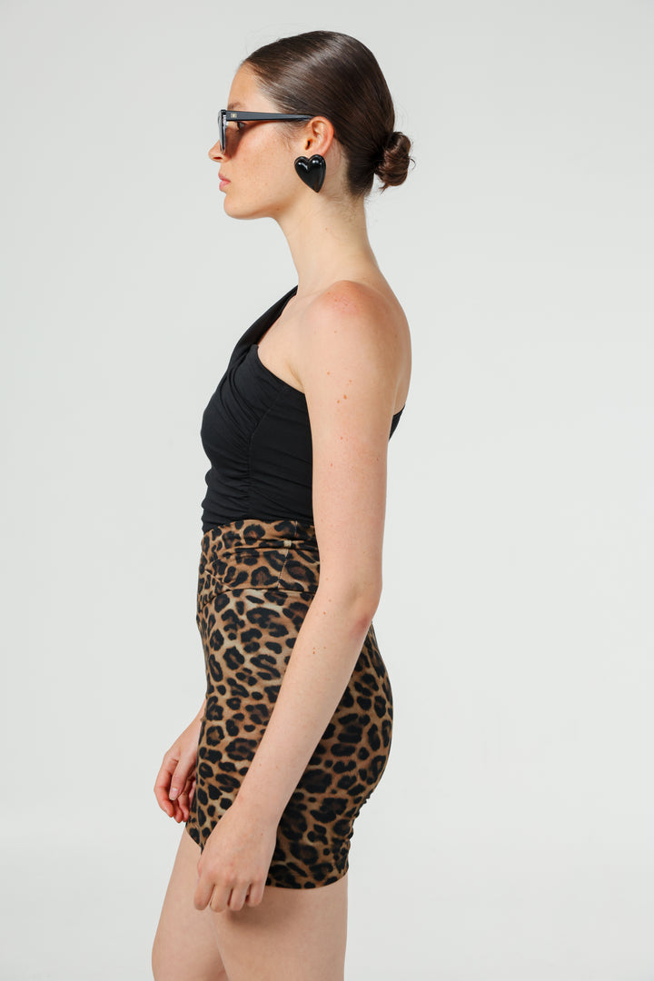 Catalog Black One Shoulder Top
