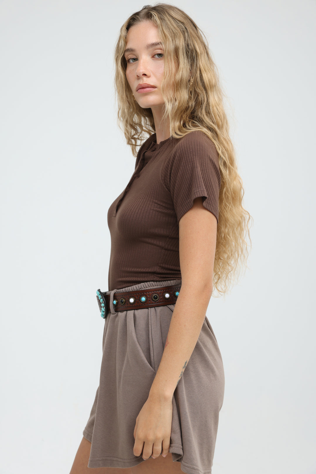 Mori Brown Bodysuit