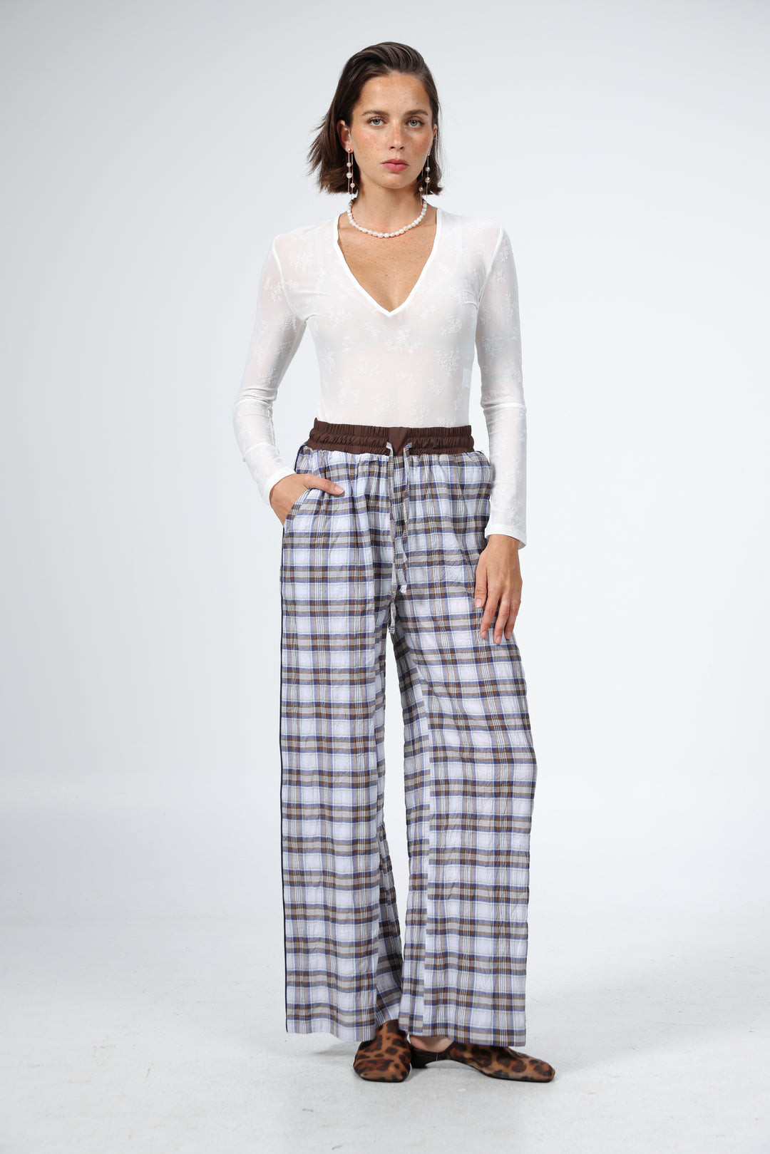 Boxer Brown Plaid Bottoms