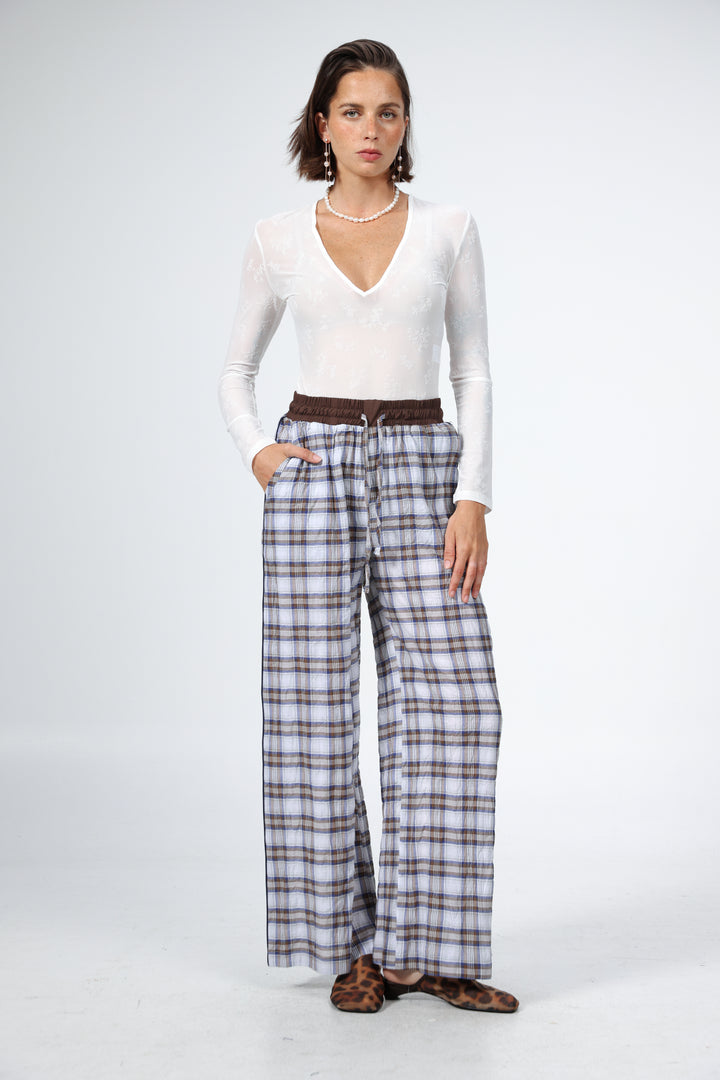 Boxer Brown Plaid Bottoms